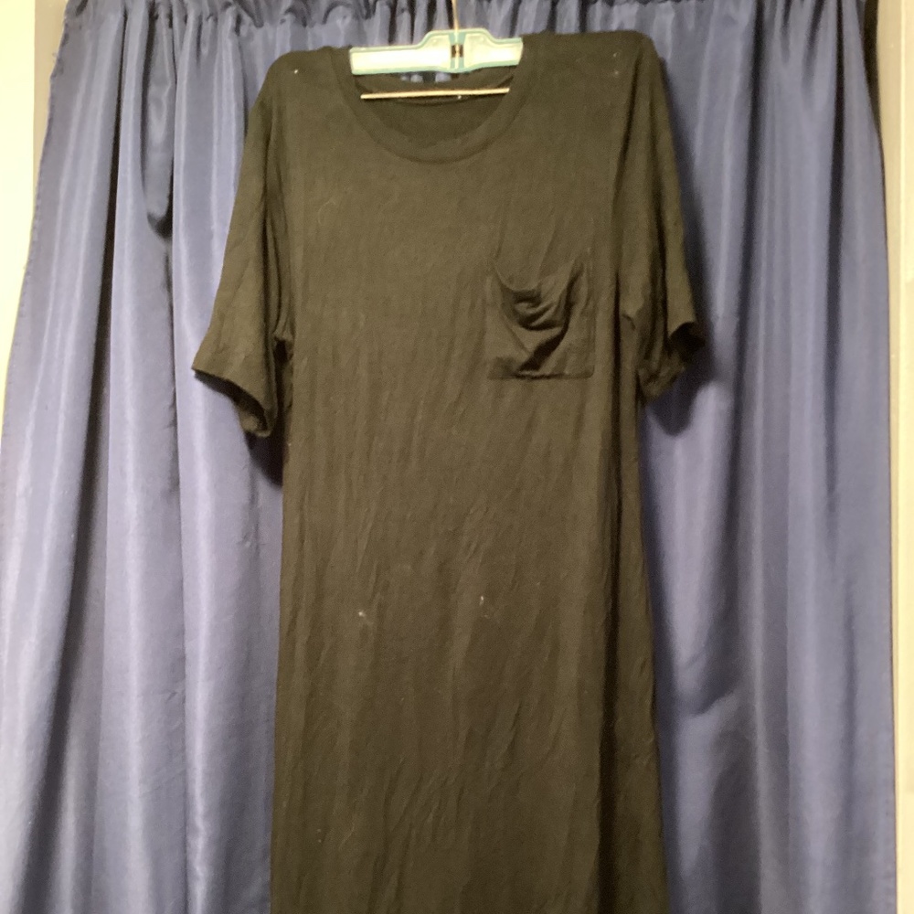 Black asymmetrical dress